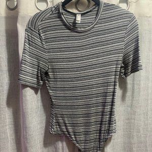 Striped Short Sleeve Bodysuit